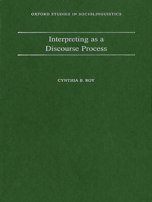 cover image of Interpreting As a Discourse Process
